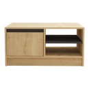 Τραπέζι σαλονιού Narli pakoworld σε oak απόχρωση 90x60x45εκ