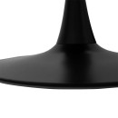 Tραπέζι Balou pakoworld mdf σε μαύρη απόχρωση Φ80x73εκ