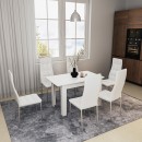 Τραπέζι Quiin pakoworld επεκτεινόμενο λευκό 120-164x70x73.5εκ