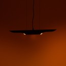 Φωτιστικό οροφής Gikline pakoworld μαύρο-χρυσό μέταλλο Φ60x6εκ