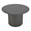 Τραπέζι Karulo pakoworld mdf σε μαύρη απόχρωση Φ120x76εκ