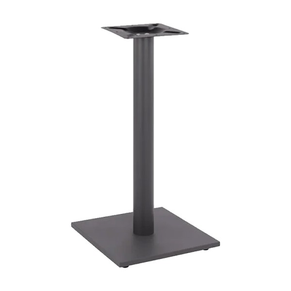 Βάση τραπεζιού Bar Batan pakoworld μεταλλική σε μαύρη απόχρωση 40x40x94εκ