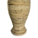 Βάζο Virnia Inart pe rattan σε φυσική απόχρωση Φ40x100εκ