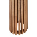 Τραπέζι Kenda I pakoworld mindi ξύλο σε φυσική απόχρωση Φ80x75εκ