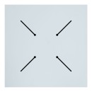 Επιφάνεια τραπεζιού Fervor pakoworld HPL ivory 70x70εκ πάχους 12mm