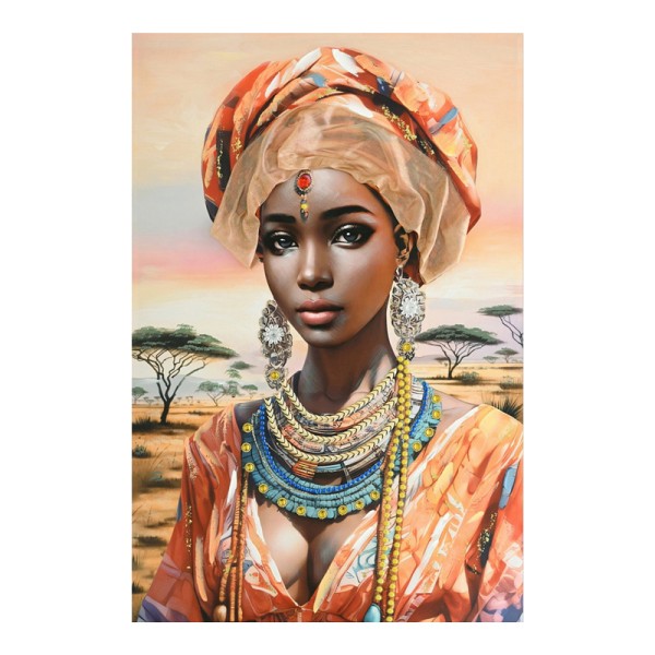 Πίνακας σε καμβά Zerbera I 3D Inart 80x3x120εκ