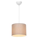 Φωτιστικό οροφής μονόφωτο PWL-1115 pakoworld Ε27 μπεζ-λευκό Φ22x16,5εκ