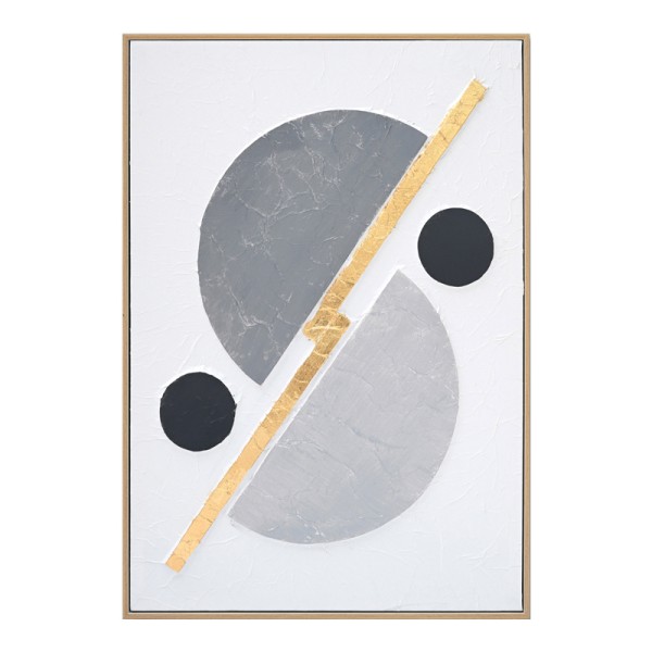 Πίνακας σε καμβά Geometric 3D Inart 52x4.5x72εκ