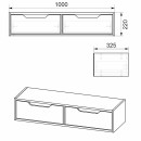 Κονσόλα επιτοίχια Alberto pakoworld σε λευκή απόχρωση 100x32.5x22εκ