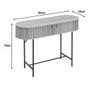 Κονσόλα Zakro pakoworld MDF-μέταλλο σε oak απόχρωση 80x30x70εκ