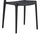 Καρέκλα Amvroan στοιβαζόμενη pakoworld με UV protection ανθρακί pp 51x49x79.5εκ