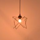 Φωτιστικό οροφής Langit pakoworld Ε27 μέταλλο μάυρο 18x18x65εκ