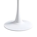 Τραπεζαρία Elijah-Aurora I pakoworld σετ 3τεμ pp σε λευκή απόχρωση Φ60x74εκ