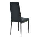 Τραπεζαρία Balou-Parker pakoworld σετ 5τεμ μαύρο Φ120x73εκ