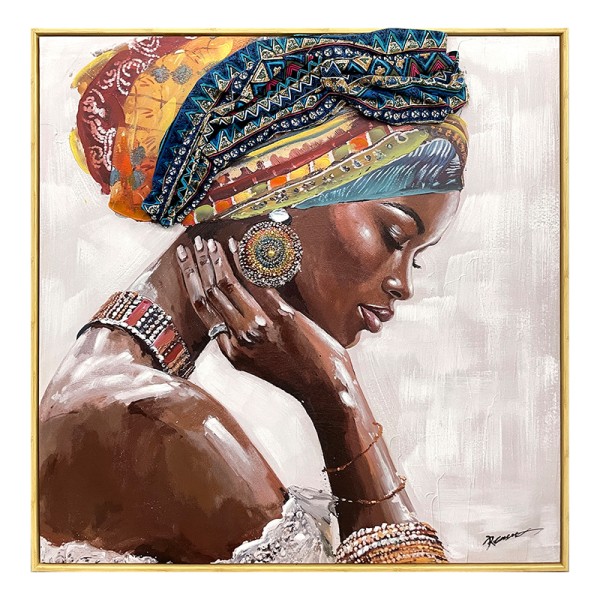 Πίνακας σε καμβά Jalo 3D Inart με πλαίσιο 80x3.5x80εκ