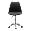 Καρέκλα γραφείου εργασίας Gaston II pakoworld PP-PU μαύρο