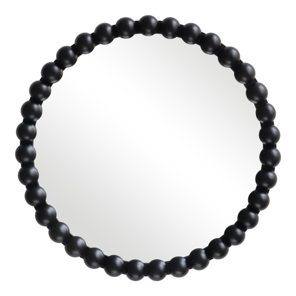 Καθρέπτης Specio pakoworld ξύλο σε μαύρη απόχρωση Φ60x4.5εκ