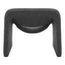 Πολυθρόνα Clous pakoworld μπουκλέ ύφασμα σε ανθρακί απόχρωση 86x77x73.5εκ