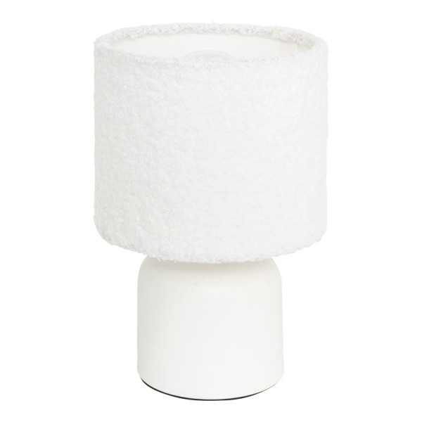 Επιτραπέζιο φωτιστικό Jela pakoworld σε λευκή απόχρωση Φ14x22εκ