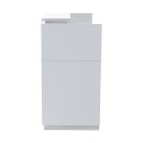 Γραφείο reception Lotus pakoworld σε λευκή απόχρωση 180x70x110εκ