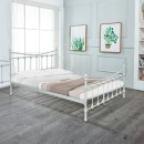 Κρεβάτι Beowulf pakoworld λευκό μεταλλικό 140x190εκ