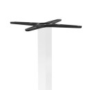 Βάση τραπεζιού bar Stofan pakoworld μεταλλική λευκή-μαύρη 45x45x108εκ