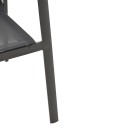 Πολυθρόνα κήπου Dashiell pakoworld αλουμίνιο μαύρο textilene μαύρο 71x58x94εκ