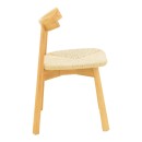Καρέκλα Clareta pakoworld rubberwood-σχοινί σε φυσική απόχρωση 53x55x79εκ