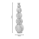 Βάζο Lopel Inart λευκό μαρμάρου μέταλλο Φ26x87εκ Βάζο Lopel Inart λευκό μαρμάρου μέταλλο Φ26x87εκ