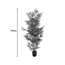 Διακοσμητικό φυτό Bamboo σε γλάστρα Inart πράσινο pp Υ150εκ