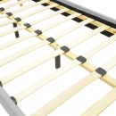 Κρεβάτι LumiLux pakoworld ύφασμα σε γκρι απόχρωση 160x200εκ