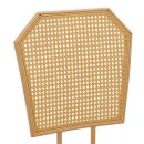 Σκαμπό μπαρ Camilla I pakoworld φυσικό pe rattan με μπεζ ύφασμα και μέταλλο σε φυσική απόχρωση 47.5x58x117εκ | Συσκευασία 2 τμχ