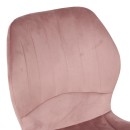 Καρέκλα Jelour pakoworld βελούδο σε σάπιο μήλο απόχρωση-πόδια φυσικά μεταλλικά 46.5x60x84εκ | Συσκευασία 4 τμχ