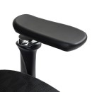 Καρέκλα γραφείου διευθυντή Jeffer pakoworld mesh σε μαύρη απόχρωση 67x62x115-125εκ