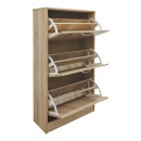 Παπουτσοθήκη Savaz pakoworld σε sonoma απόχρωση 60x24x114εκ