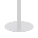 Βάση τραπεζιού bar Closet pakoworld μεταλλική λευκή-μαύρη Φ40x108εκ