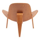 Πολυθρόνα Vilma pakoworld PU μαύρο- plywood καρυδί 90x76.5x74.5εκ