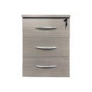 Συρταριέρα γραφείου τροχήλατη Armadi pakoworld σε sonoma-λευκή απόχρωση 40x40x55εκ