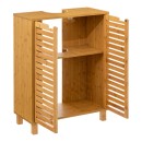 Πάγκος-ντουλάπι μπάνιου Sicela pakoworld χρώμα φυσικό 60x28x80εκ