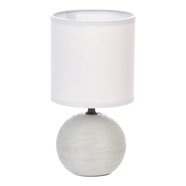 Επιτραπέζιο φωτιστικό PWL-1210 pakoworld Ε14 60W κεραμικό γκρι Φ13x25εκ