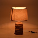 Επιτραπέζιο φωτιστικό Wabbi Inart Ε27 κεραμικό σε γκρι antique -μπεζ απόχρωση Φ28x41εκ