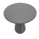 Tραπέζι Donda pakoworld mdf μαύρο Φ100x76εκ