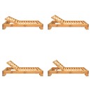 Ξαπλώστρα Zalka pakoworld L1 σε φυσική απόχρωση 66x197x28εκ