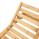 Ξαπλώστρα Zalka pakoworld L1 σε φυσική απόχρωση 66x197x28εκ