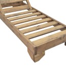 Ξαπλώστρα Fendy pakoworld ξύλο ελάτου σε καρυδί απόχρωση 71.5x200x24εκ