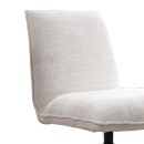 Πολυθρόνα Remona pakoworld περιστρεφόμενη κρεμ ύφασμα-πόδι χρωμίου 63x80x80εκ