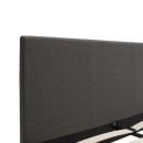 Κρεβάτι Nevil pakoworld 150x200 με ύφασμα χρώμα ανθρακί