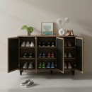 Παπουτσοθήκη-ντουλάπι Ronan pakoworld χρώμα καρυδί 105x35x66εκ