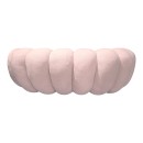 Καναπές Embrace pakoworld μπουκλέ ύφασμα σε ροζ απόχρωση 180x105x65εκ