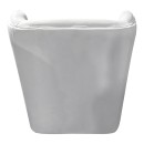 Πολυθρόνα Regalo pakoworld βελούδο σε λευκή απόχρωση 75x88x85εκ